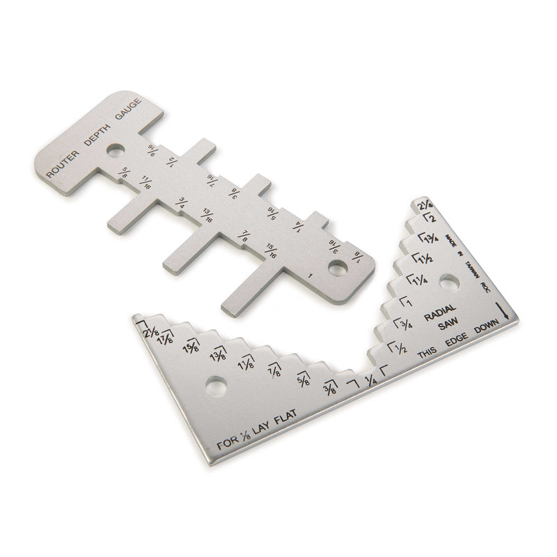 Router and Saw Depth Gauge - 2 Piece